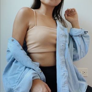 denim wash flannel🍊